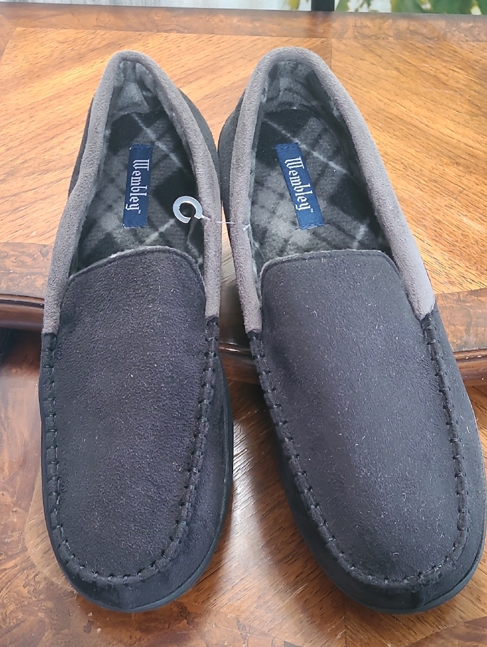 New! Wembley Mens XXL 13 14 microsuede classic slip on indoor outdoor slippers